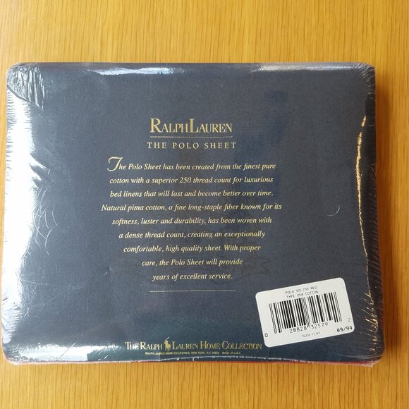 NoS Twin Sheets Set Ralph Lauren The Polo Sheet Red - Picture 8 of 12